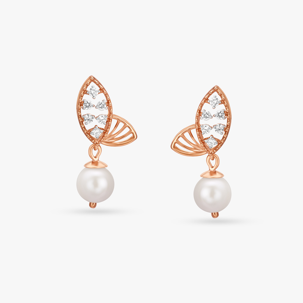 Buy March by FableStreet 925 Silver Pearl Dangling Earrings Online At Best  Price  Tata CLiQ
