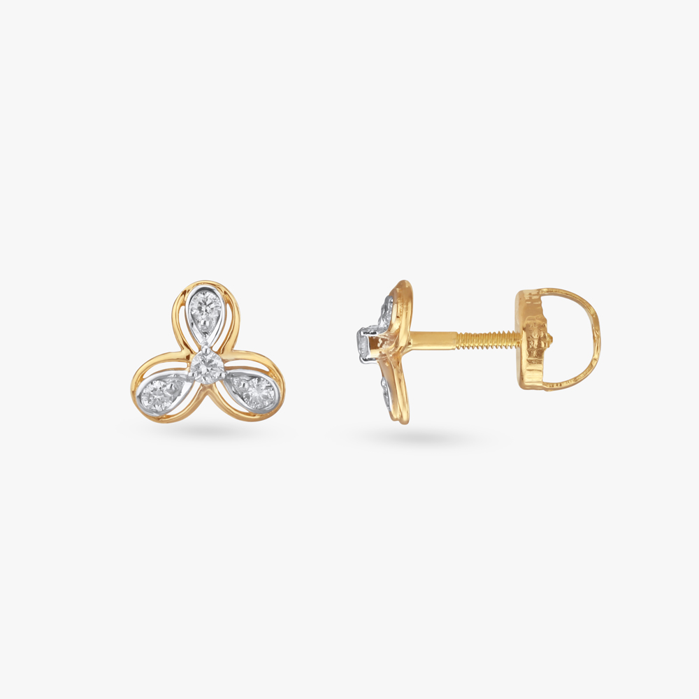 

Tiny Twinkles Diamond Stud Earrings For Kids