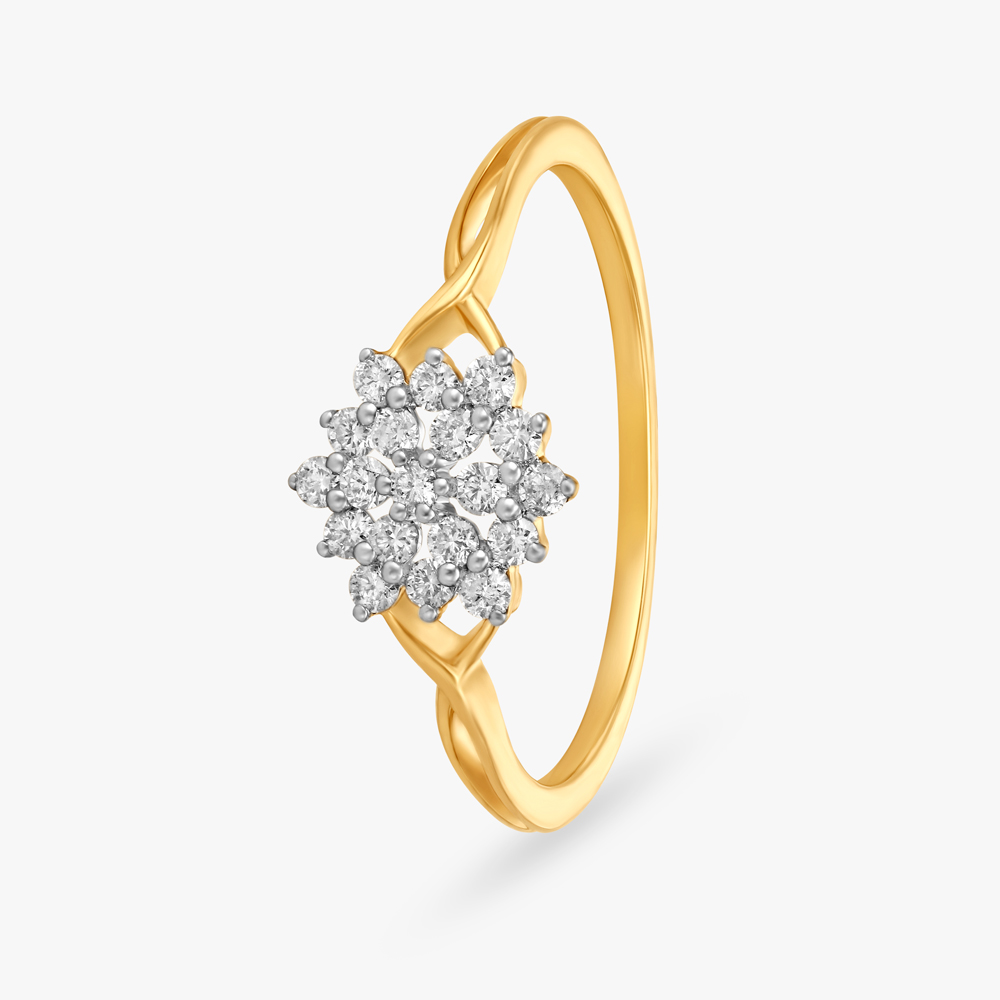 

Subtle Floral Diamond Ring