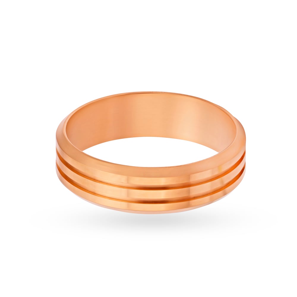 

Glamorous Tiered Gold Ring for Men