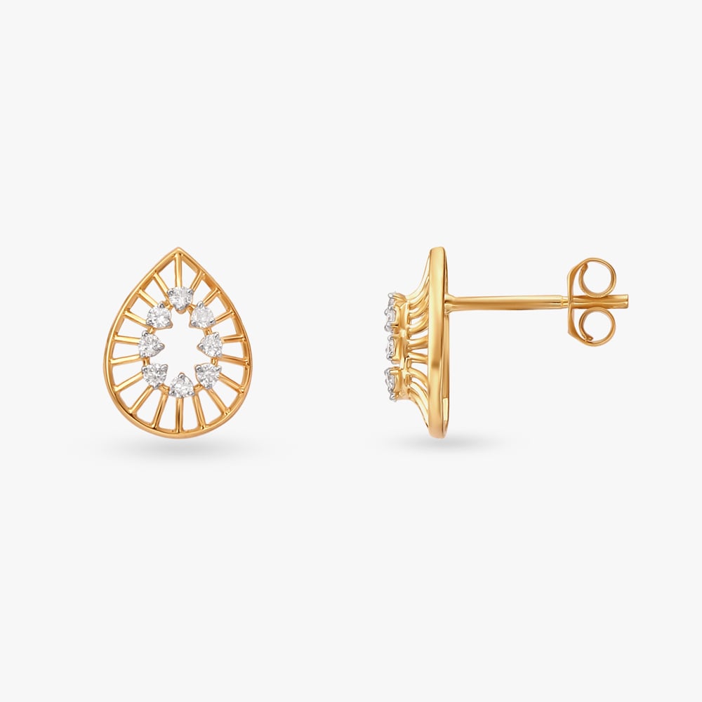 

Geometric Harmony Diamond Stud Earrings