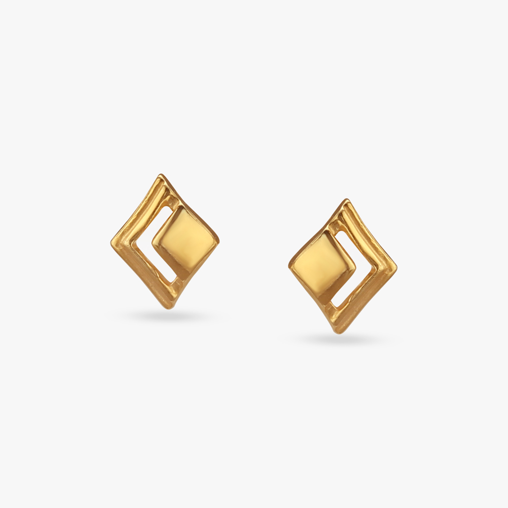 

Tiny Treasures Gold Stud Earrings For Kids