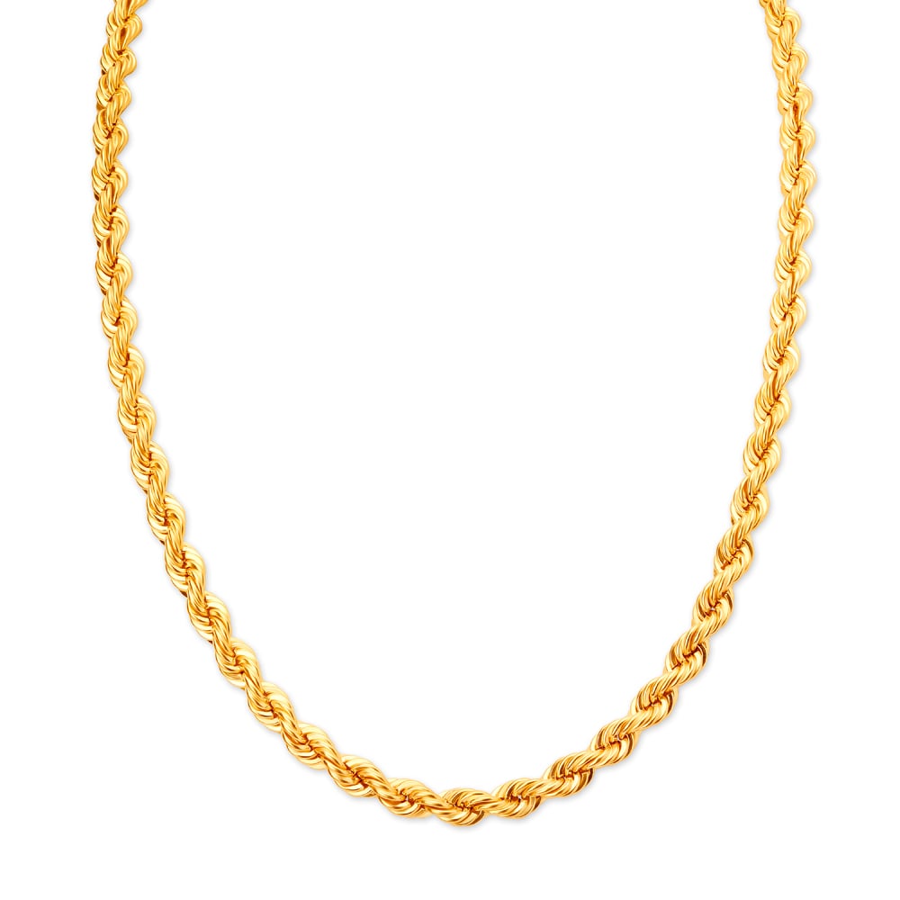 Tanishq 22 carat gold on sale chain