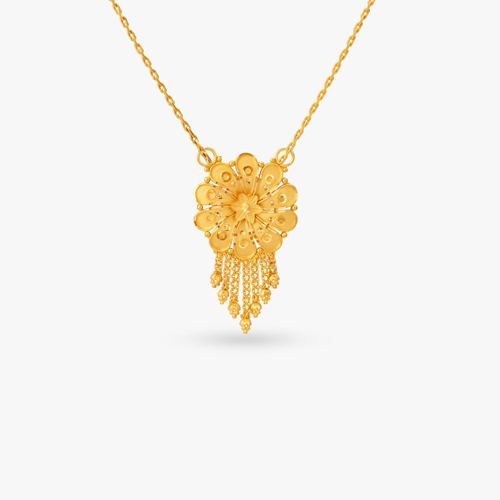 

Radiant Blossom Gold Pendant