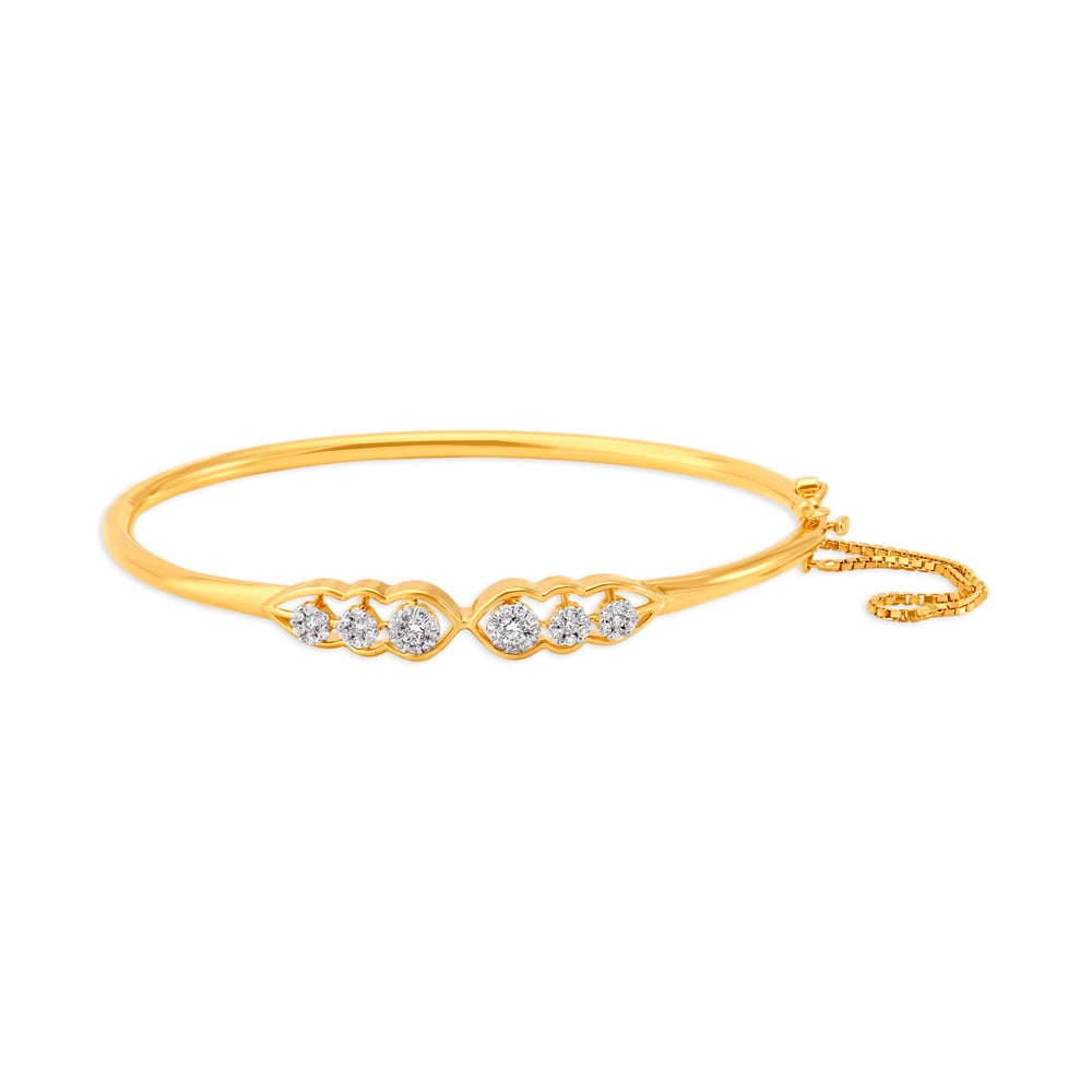 Yellow Gold Diamond Bangle