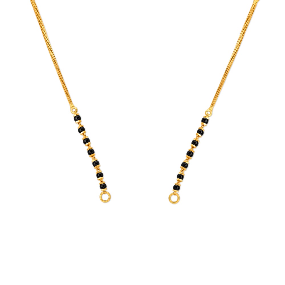 

Minimal Gold and Black Bead Mangalsutra