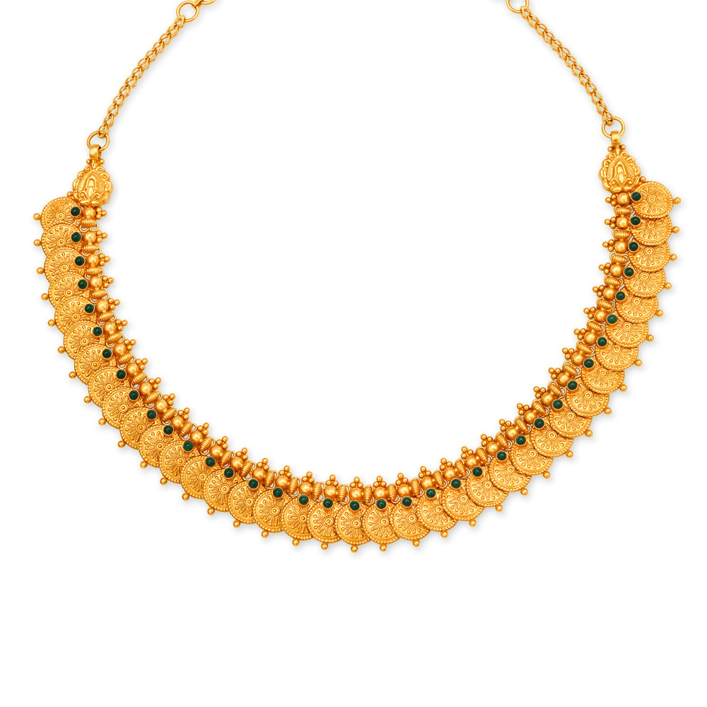 

Elegant Gold Coin Necklace