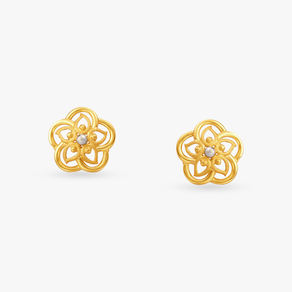 

Dainty Floral Stud Earrings