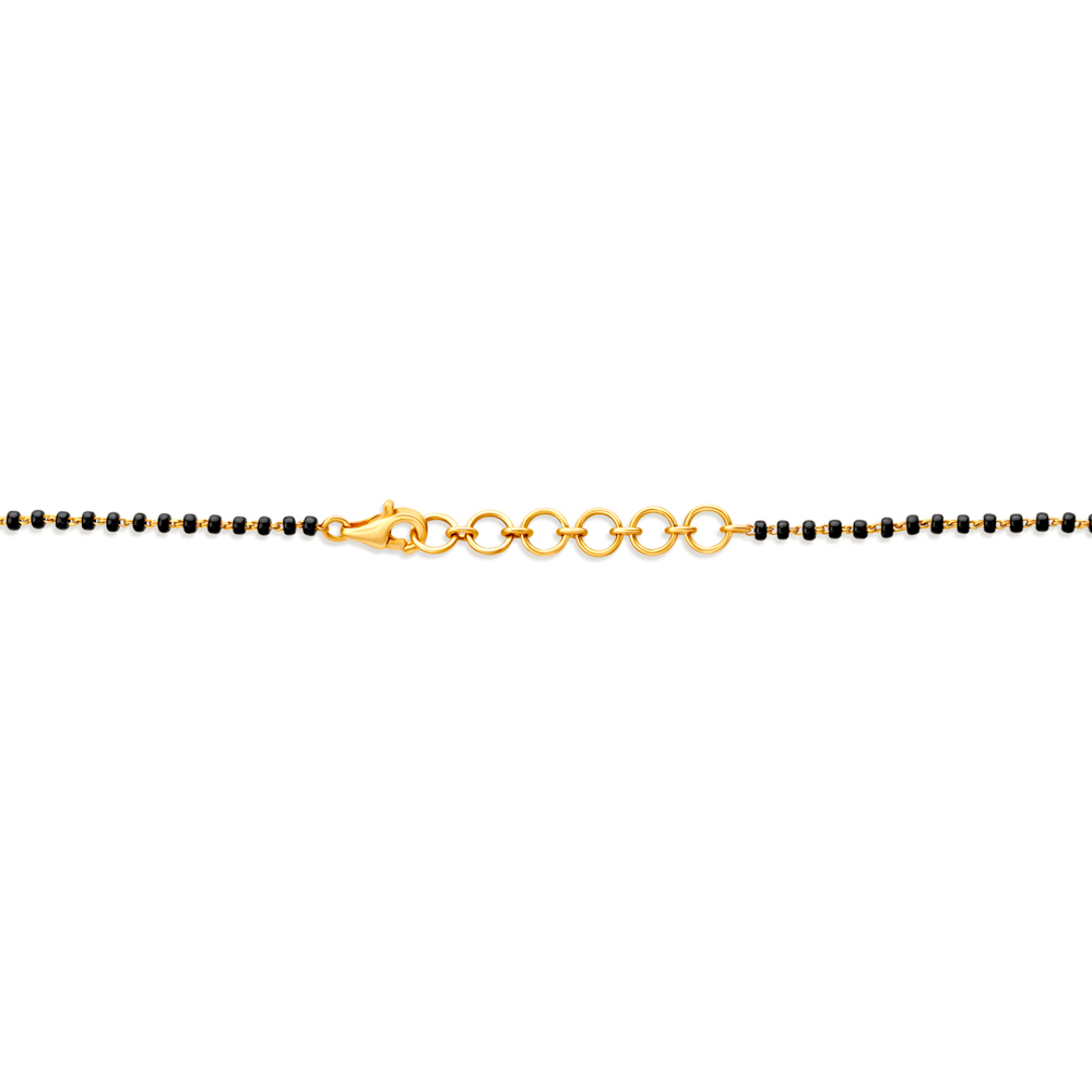 Mesh Diamond Mangalsutra in Rose Gold