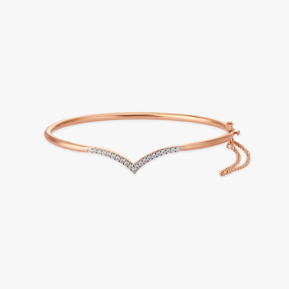 

Flattering Diamond Bangle