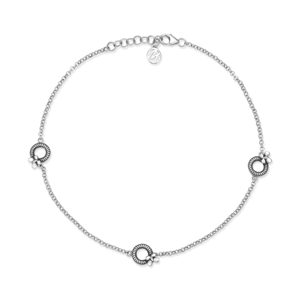 Pretty Dreams Forever Silver Anklet