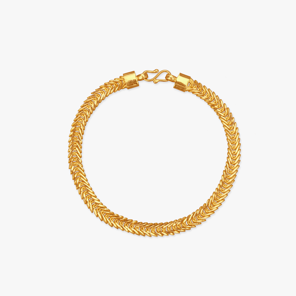 

Majestic Chevron Gold Bracelet for Men