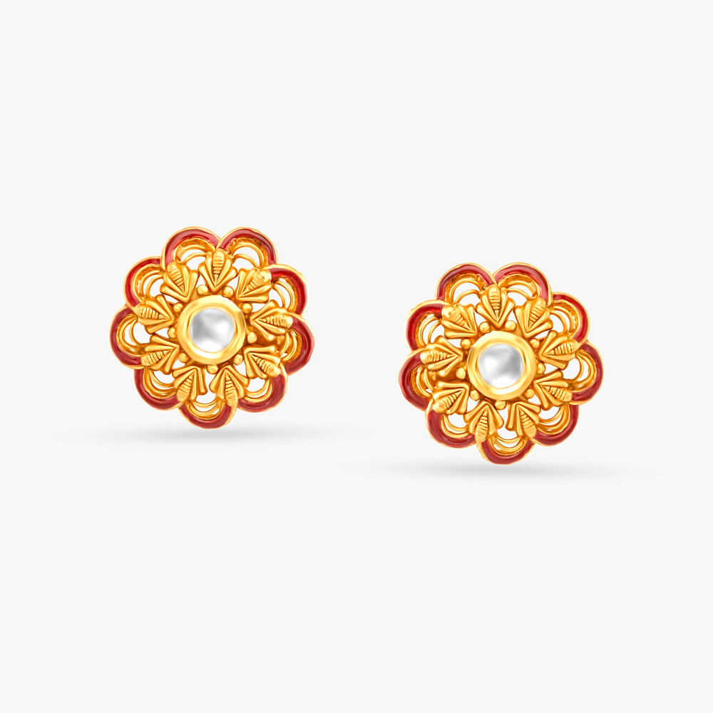 Alluring Flowers Stud Earrings