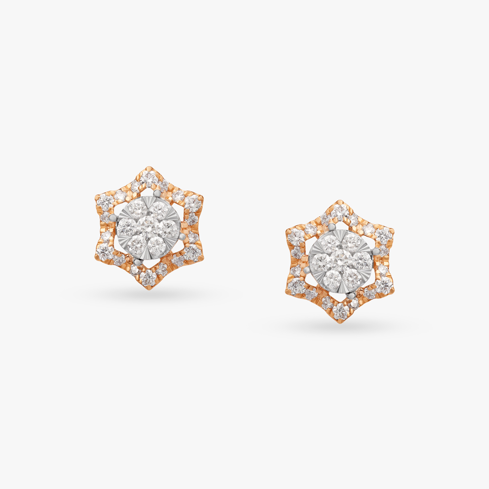 Radiant Diamond Drop Earrings