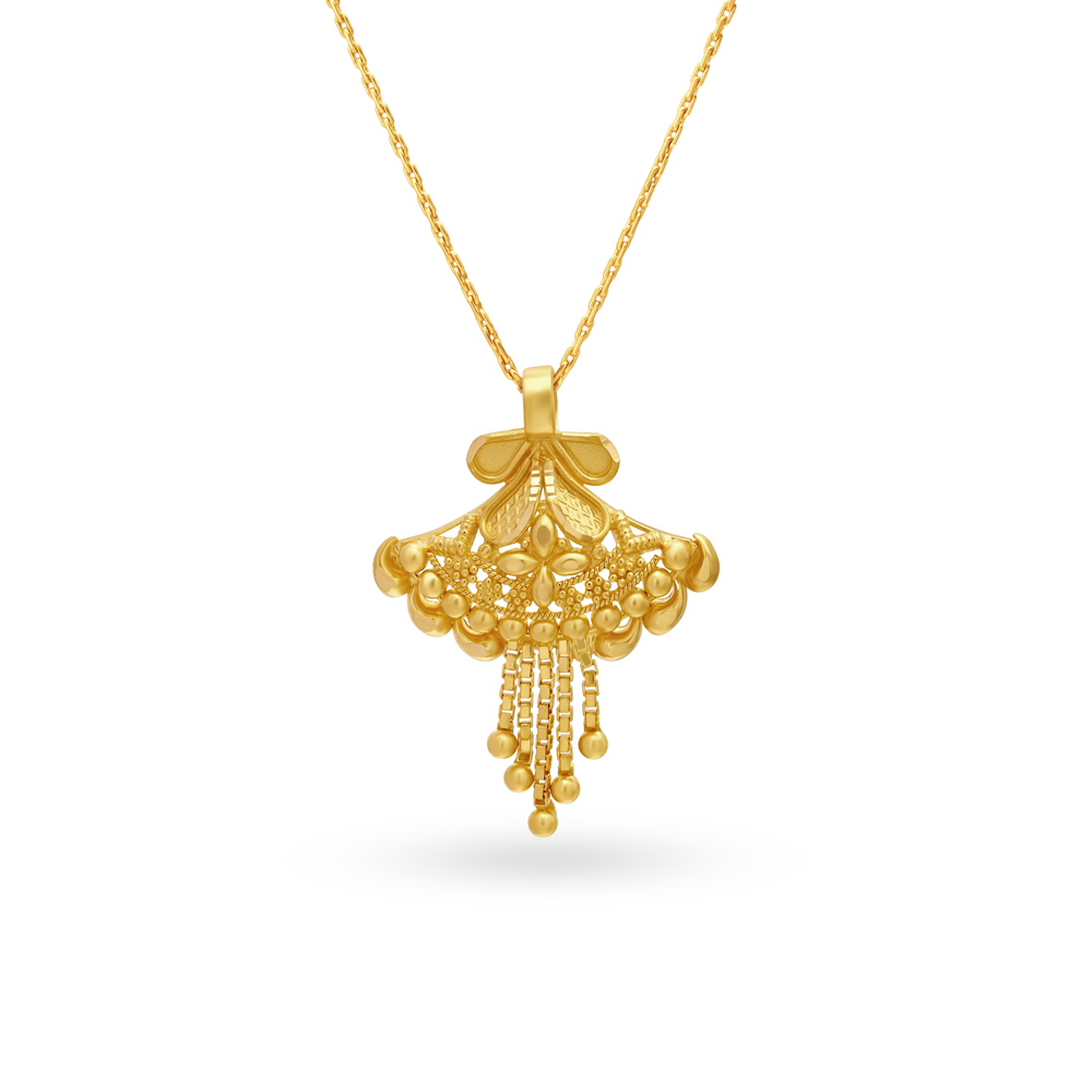 

Jhumka Style Gold Pendant