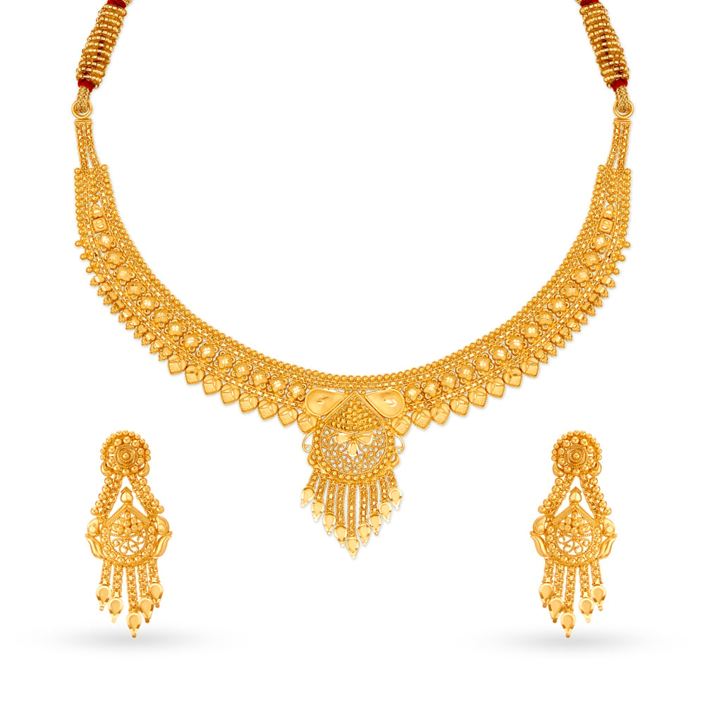 

Majestic Heritage Gold Necklace Set