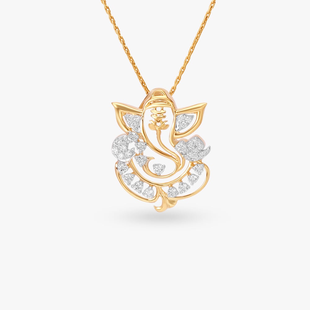 

Ganesha Diamond Pendant