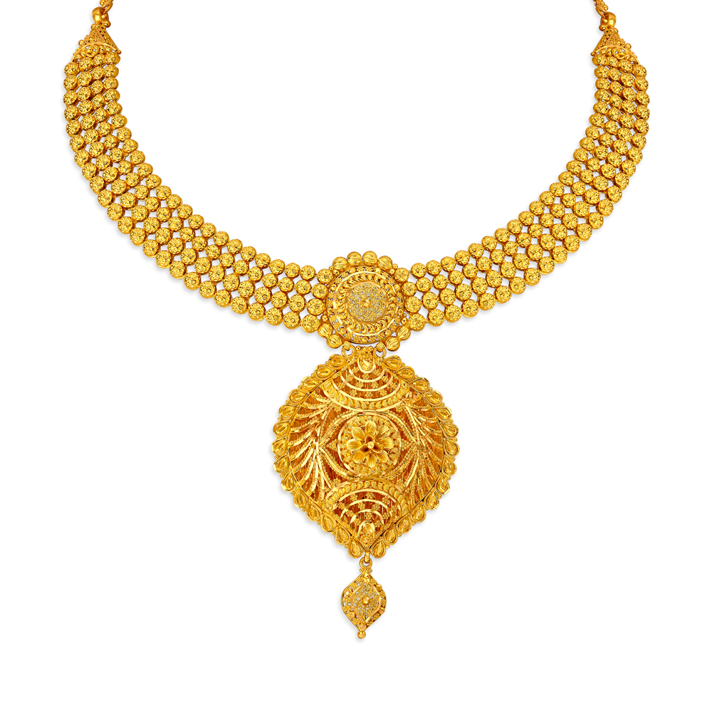 

Golden Grandeur Gold Necklace Set