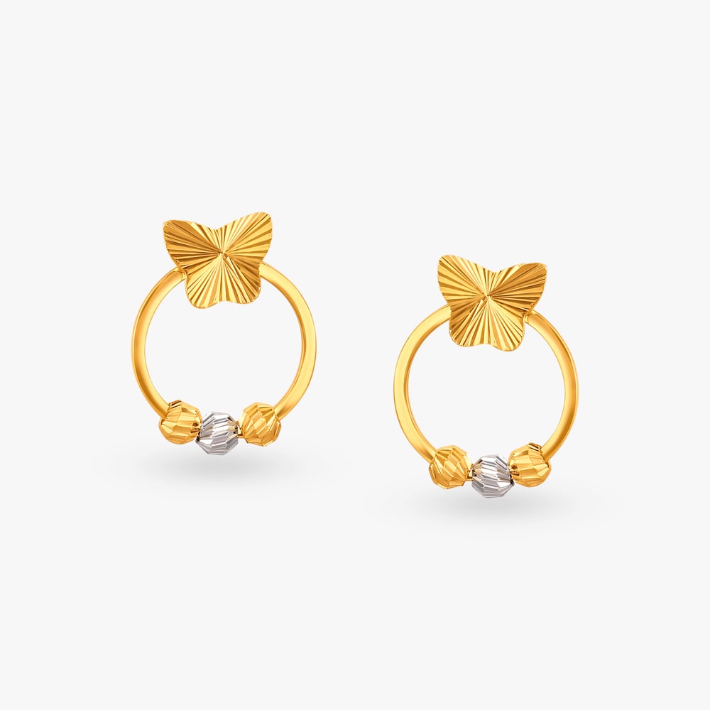 

Butterfly Bliss Gold Drop Earrings