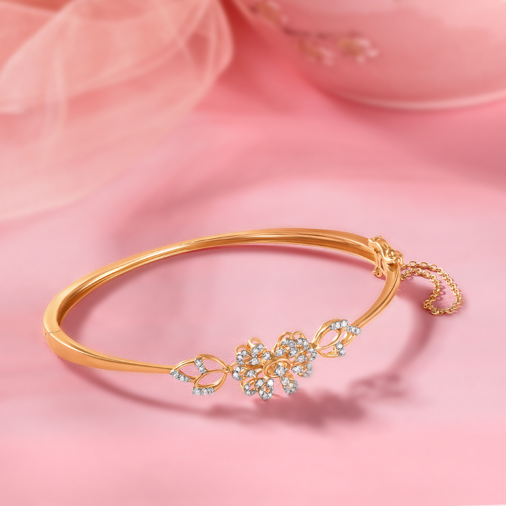 Gentle Blooms Diamond Bangle