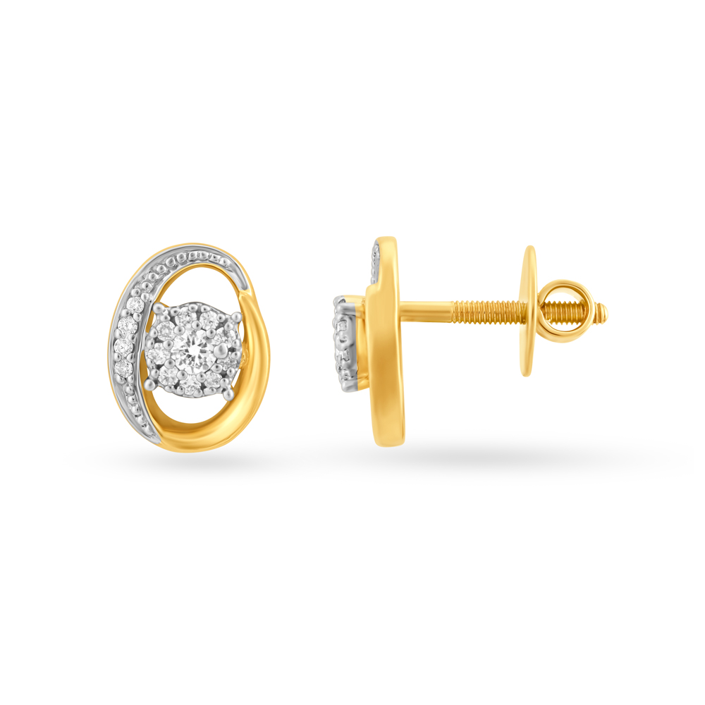 Buy Gold & Diamond Earrings for Men & Women Online | Tanishq