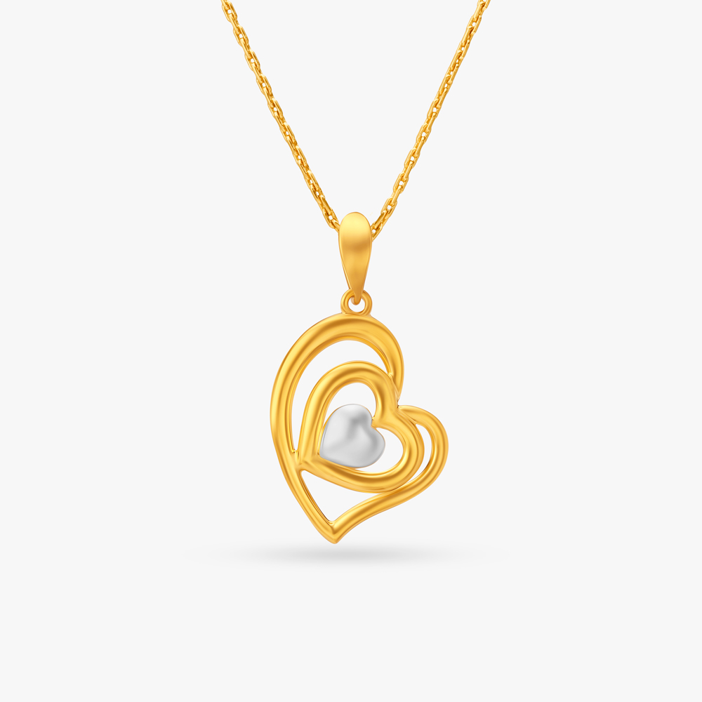 Tanishq deals heart pendant