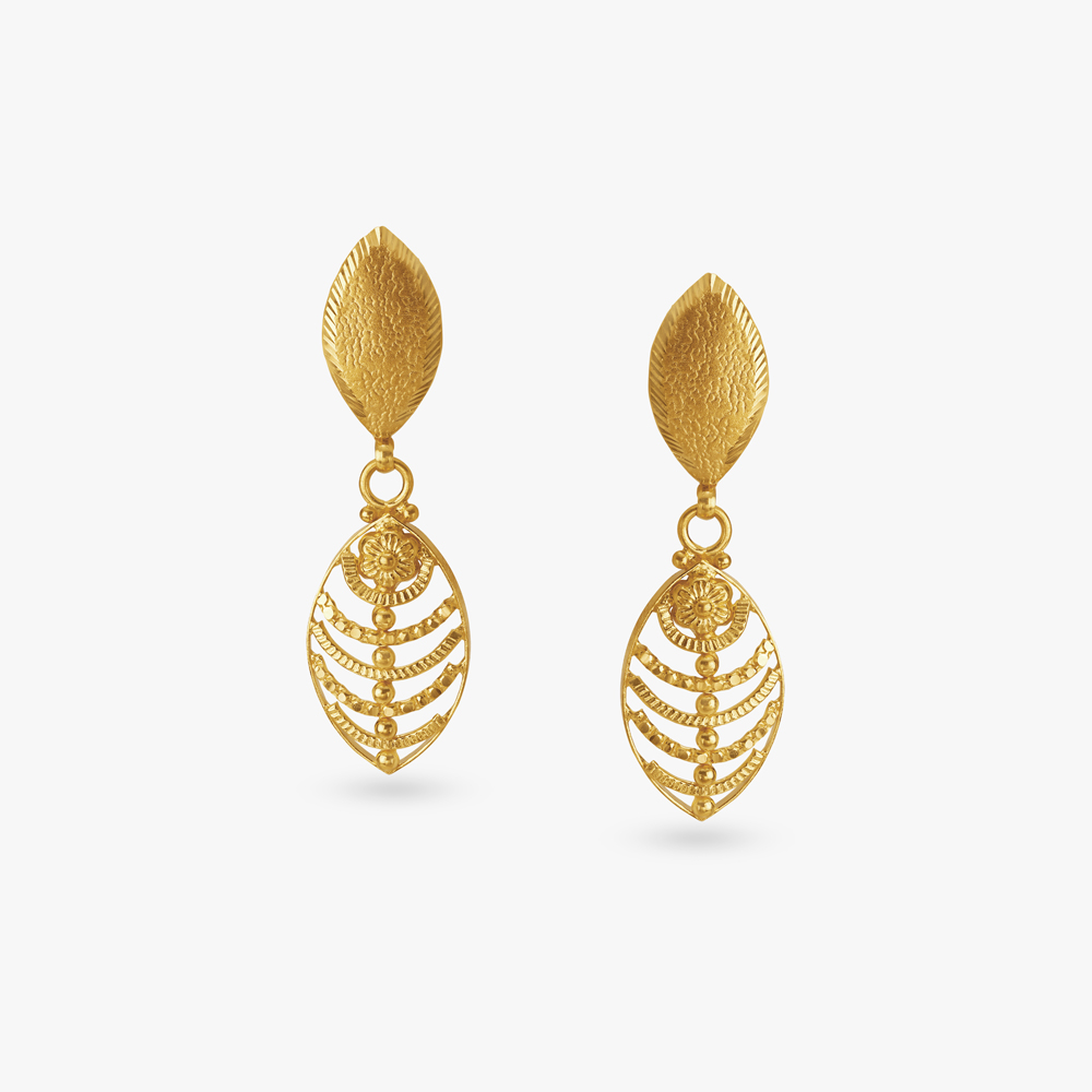 Dripping Gold Drop Earrings – Oradina