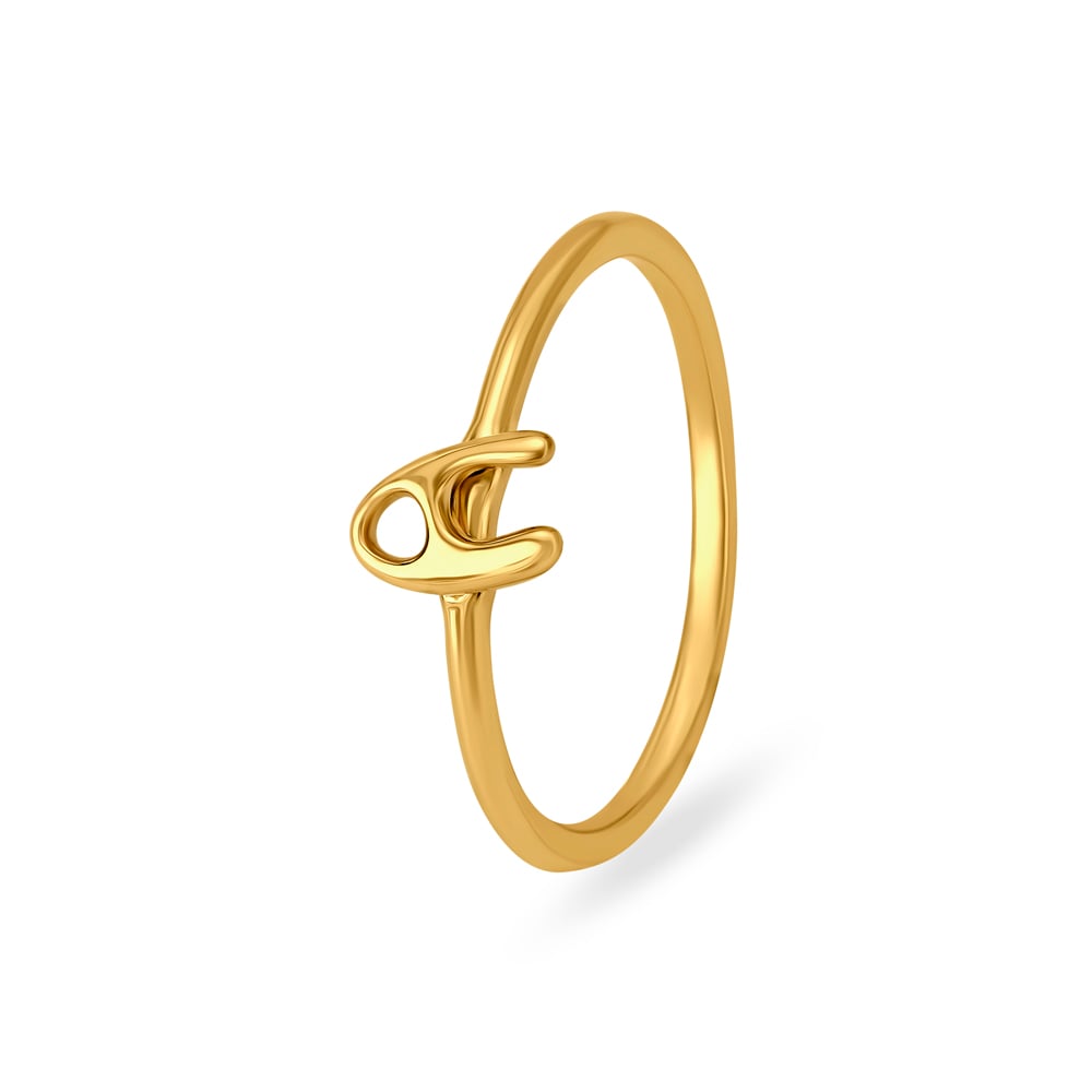 Gold ring clearance a alphabet