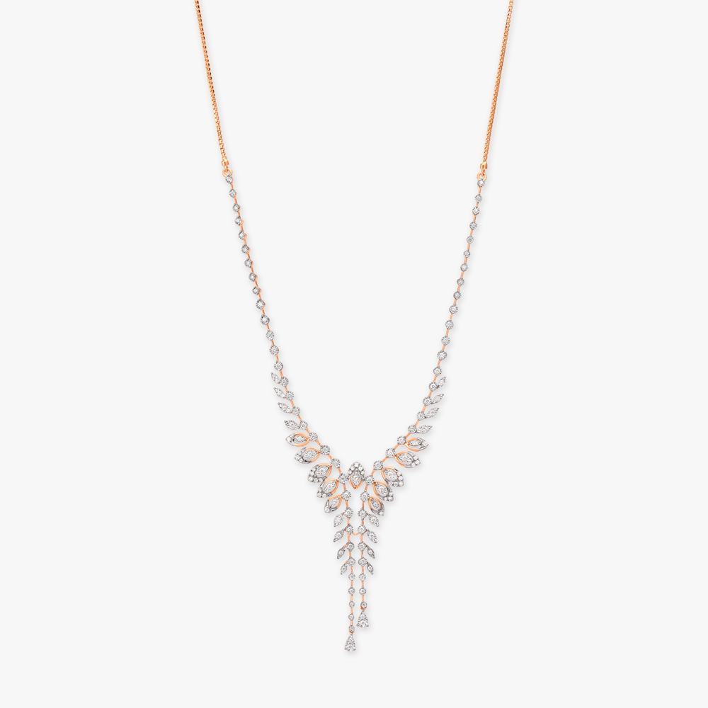 

Leafy Splendour Diamond Necklace Set