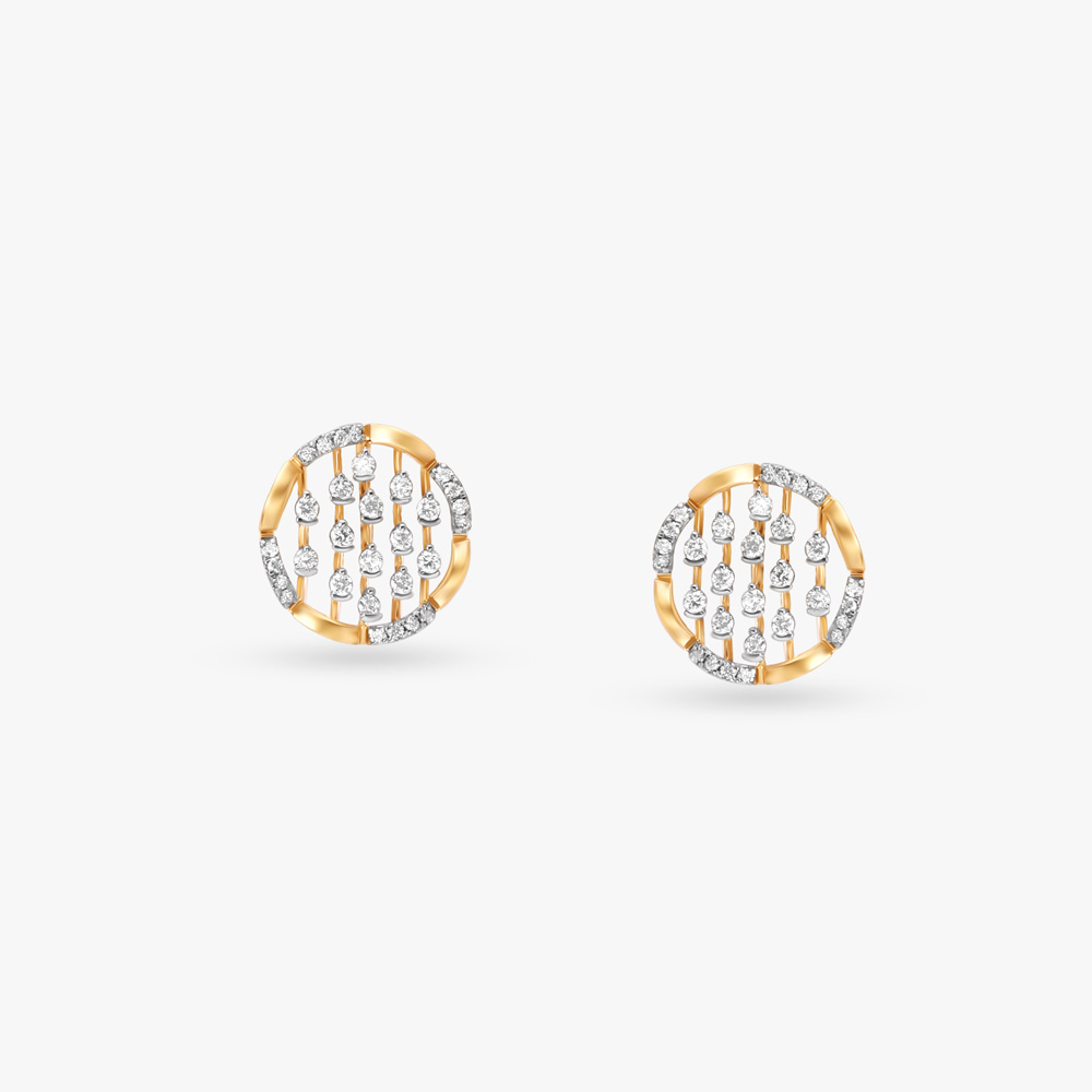 

Lattice Elegance Diamond Stud Earrings