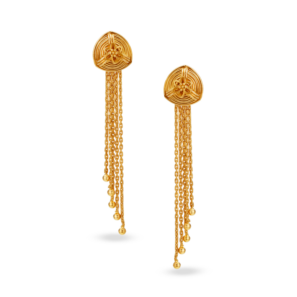 Aashika Polki Long Earrings – Tyaani Jewellery LLP