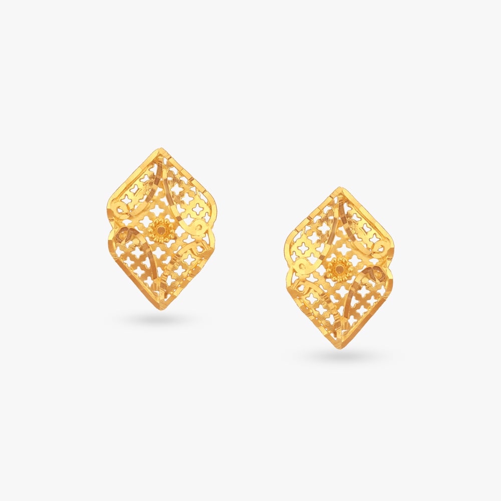 

Vintage Chic Gold Stud Earrings