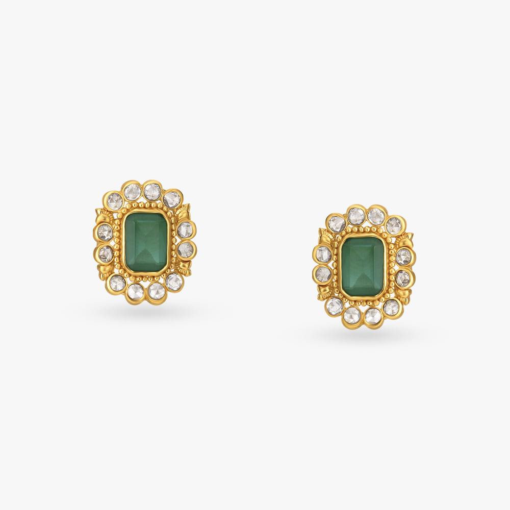 

Charming Open Polki Stud Earrings