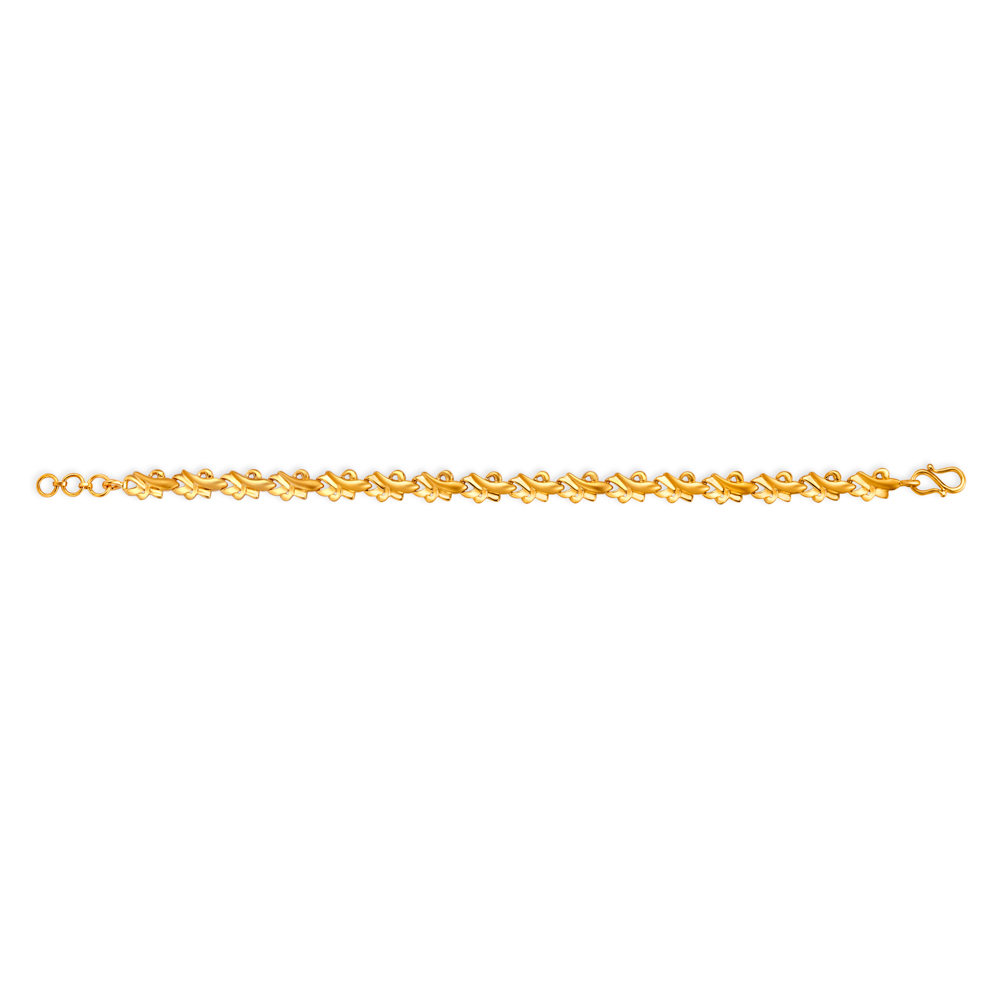 Lush Leafy Gold Bracelet