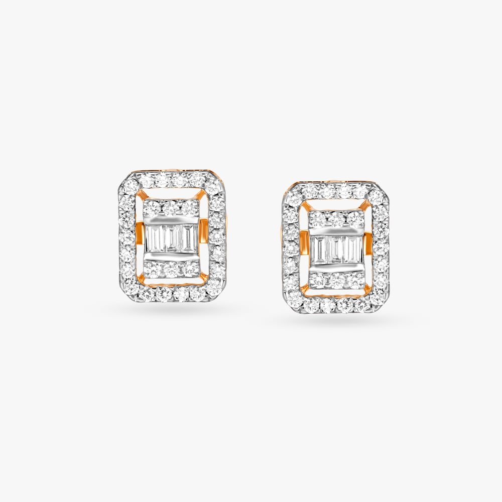 

Minimal Chic Diamond Stud Earrings