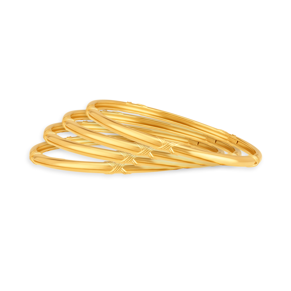 

Engraved Gold Bangles