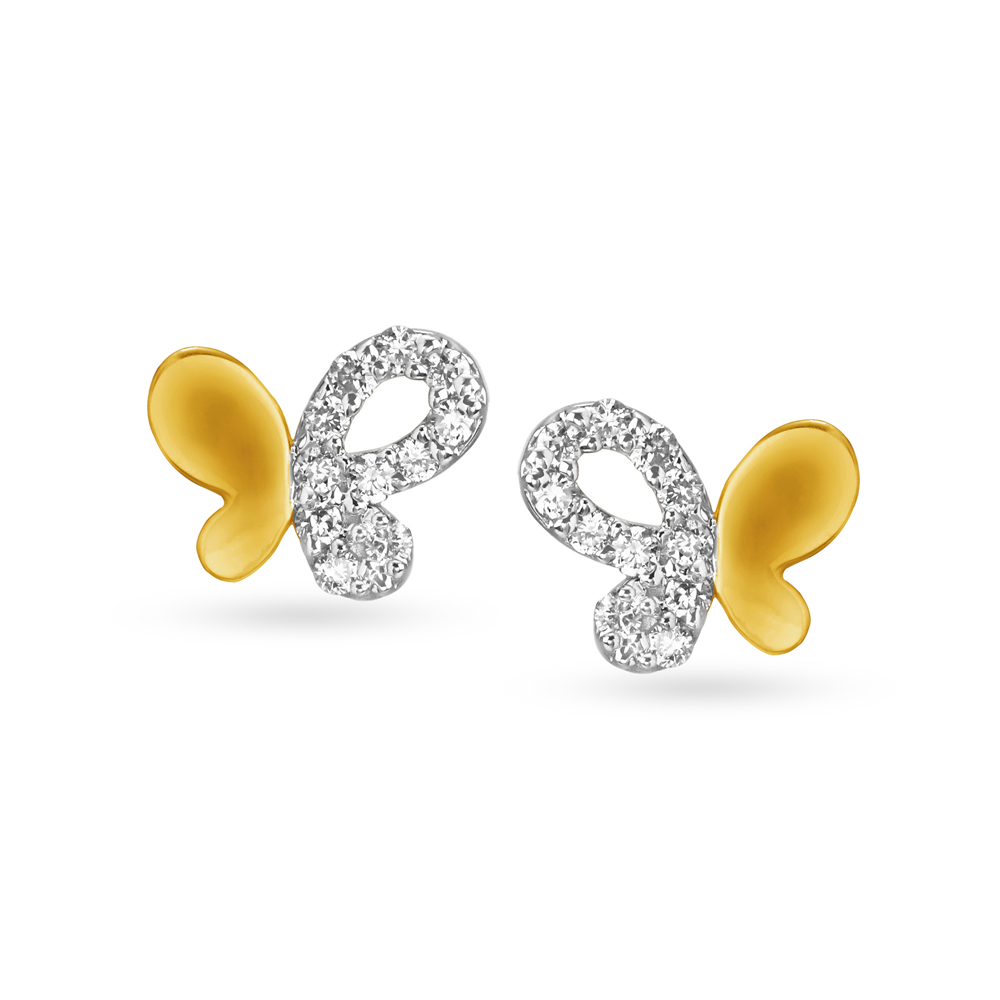 Tanishq shop butterfly earrings