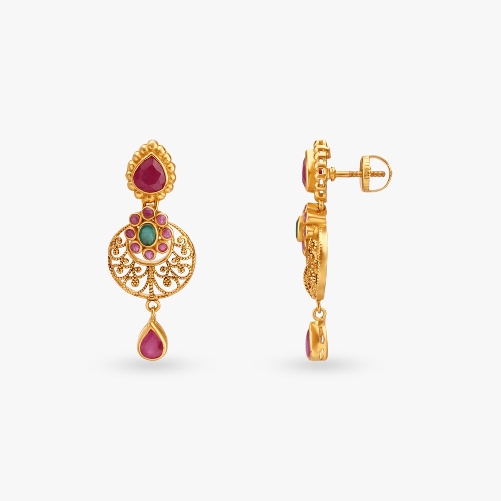 

Paradise Gold Drop Earrings