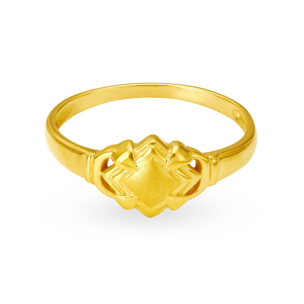 

Ethereal 22 Karat Yellow Gold Geometric Finger Ring