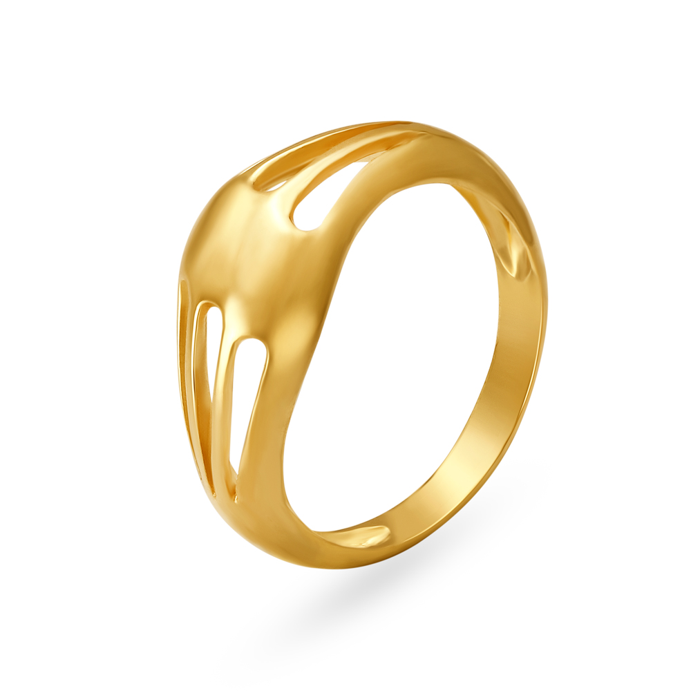 

Abstract 22 Karat Yellow Gold Finger Ring