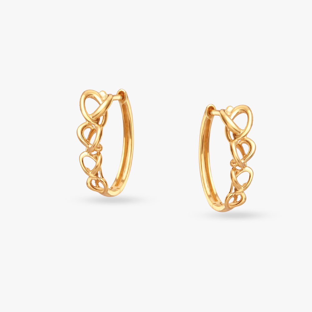 

Snazzy Gold Hoop Earrings