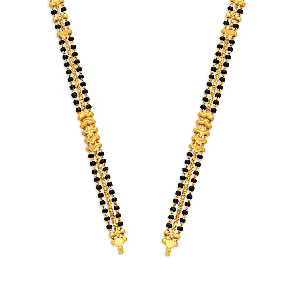 

Classic 22 Karat Yellow Gold Beaded Mangalsutra