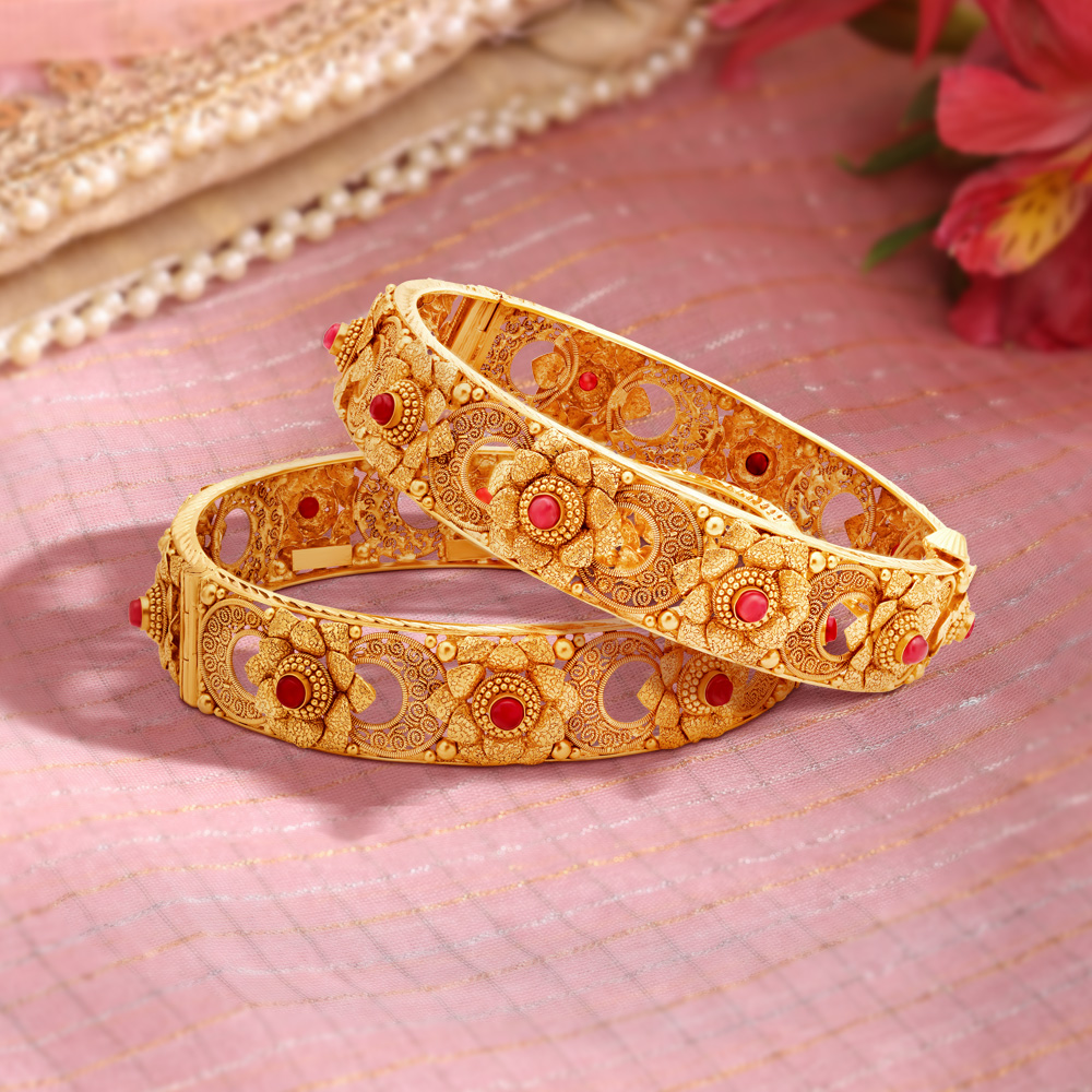 

Blooming Filigree Openable Bangles