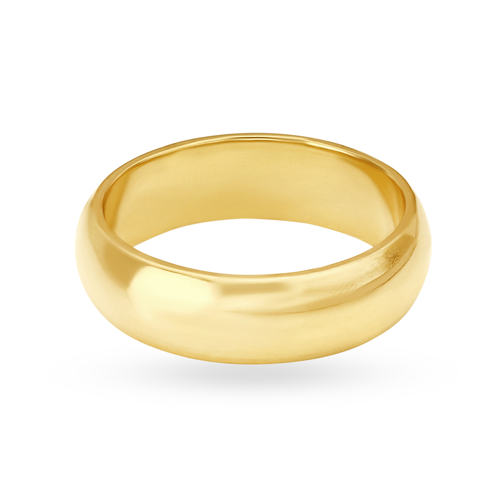 

Lustrous 22 Karat Yellow Gold Ring Band