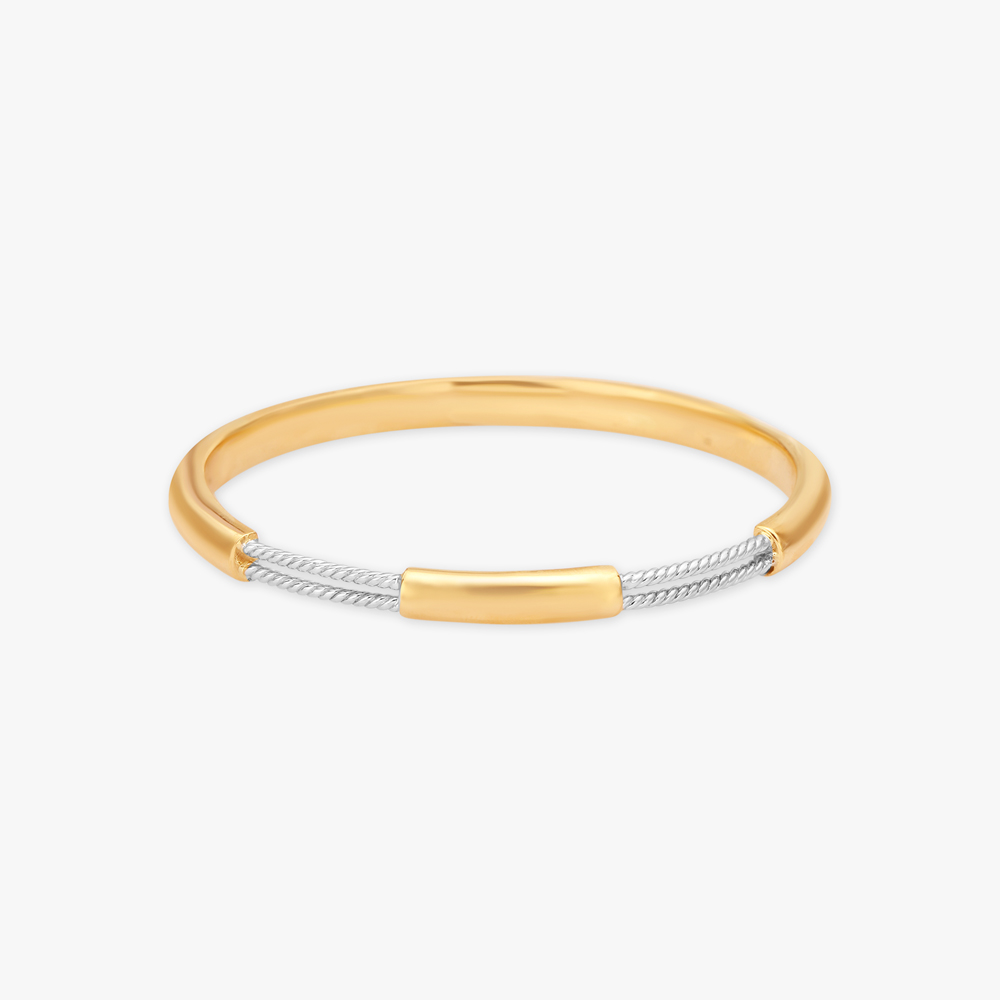 

Twisted Gold Bangle