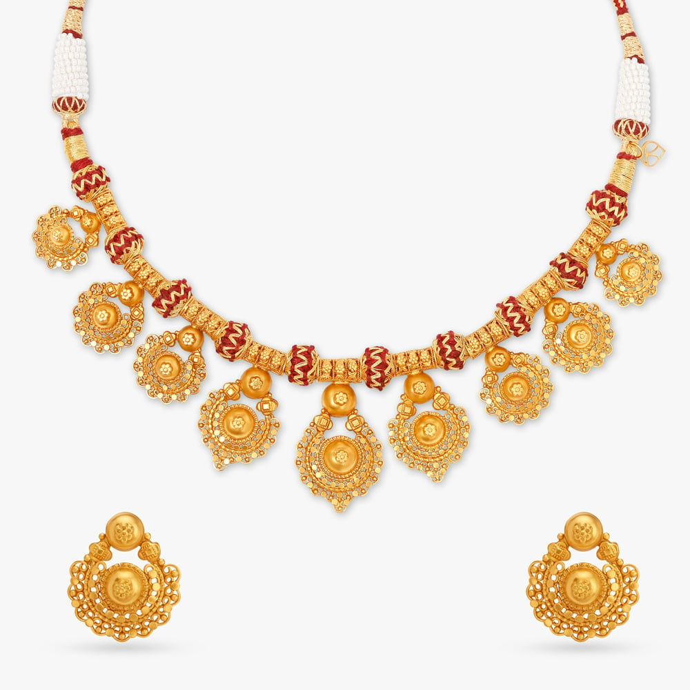 

Festive Gold Necklace Set