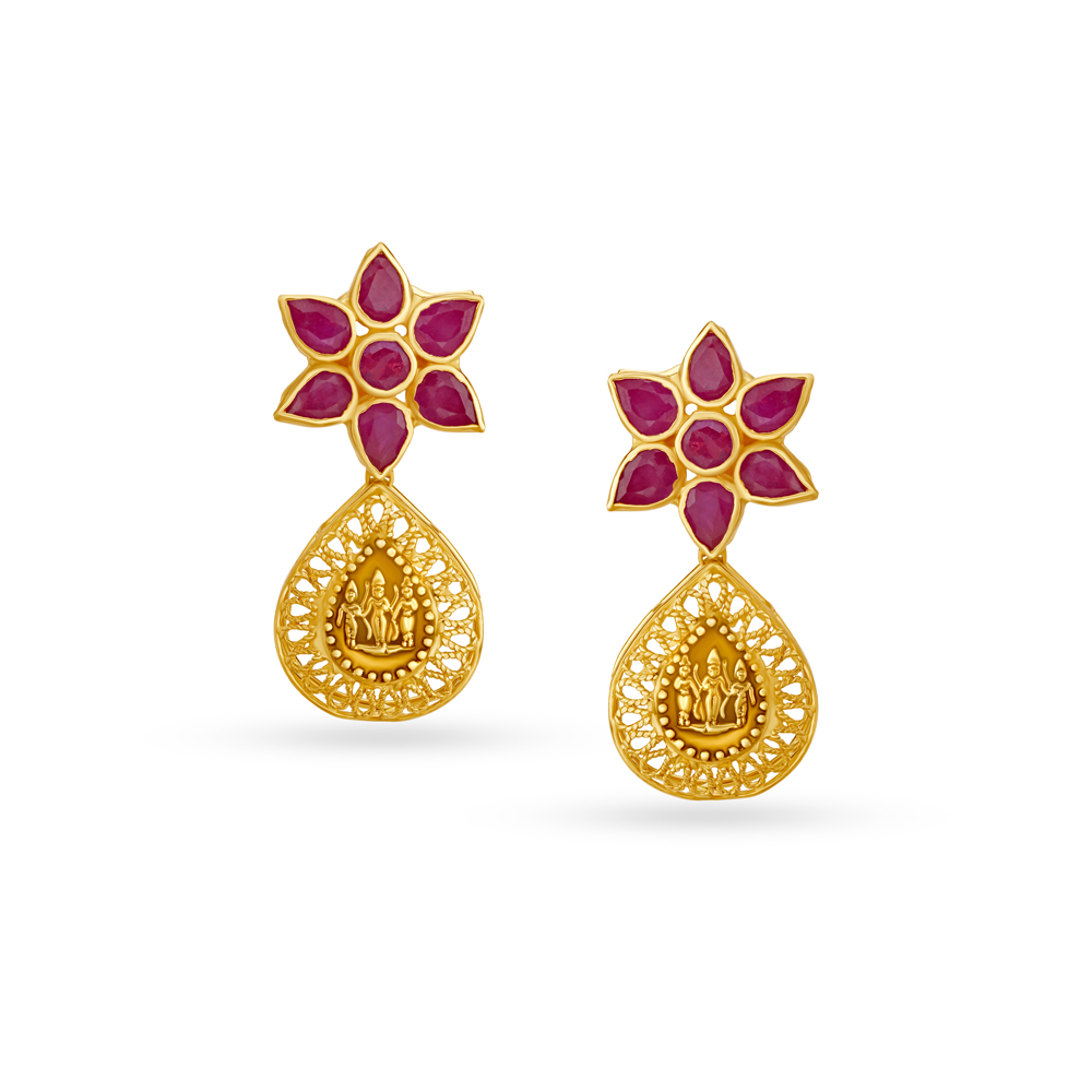 Kalyan jewellers gold hot sale jhumka designs from tanishq