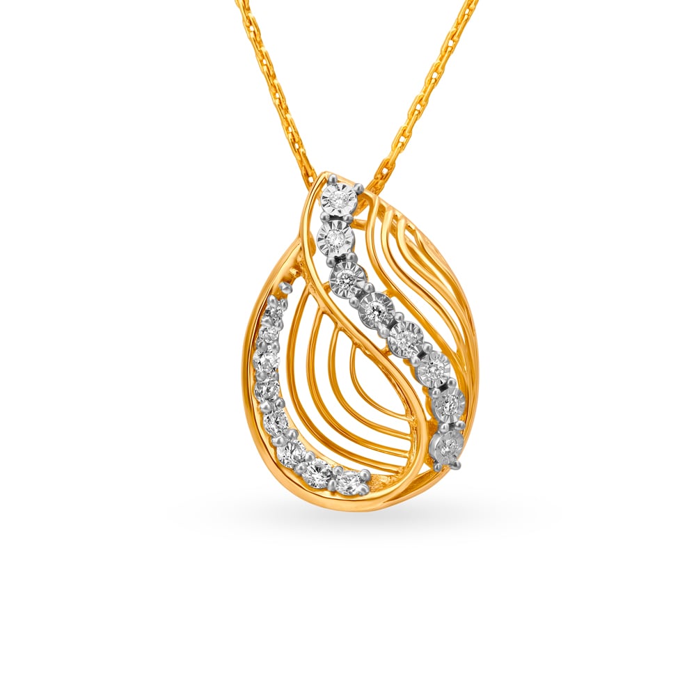 Artistic Diamond studded Pendant