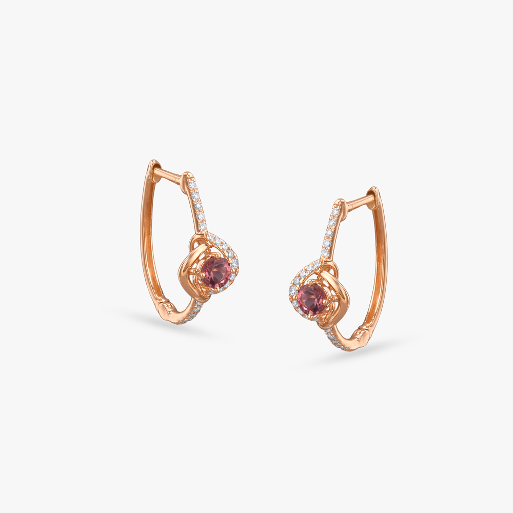 

Cupid�s Delight Diamond Hoop Earrings