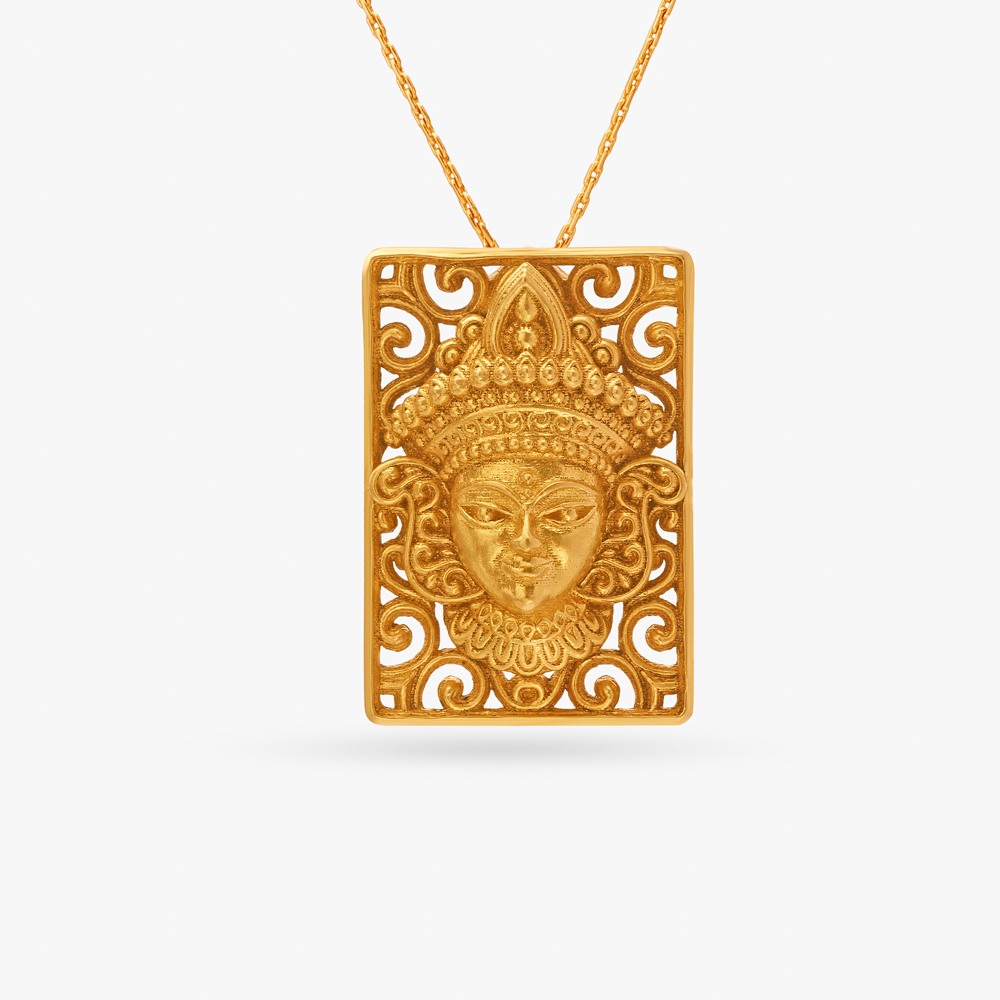 Tanishq durga store pendant